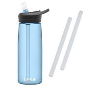 (true blue) Camelbak Eddy+ water bottle 750ml/25oz - with FREE spare straws