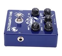 True Bypass Bass Compressor Pedal Aluminum Alloy Shell Powerful Compression Effect Transparent Tone Clear Voice Bypass Design Compression Effect Durability Ideal