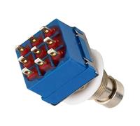 True Bypass Pedal, Guitar Effects Pedal 3PDT 9 Pins Box Stomp Foot Switch True Bypass Electric Guitar Accessories