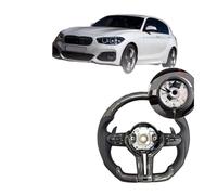 True Carbon Fiber At Twelve O'clock Steering Wheel Compatible For BMW F30 M5 M3 M2 M8 F10 E90 E89 F12 F13 E92 F20 F06 F80 F82 F83 F31(Style 10)