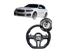 True Carbon Fiber At Twelve O'clock Steering Wheel Compatible For BMW F30 M5 M3 M2 M8 F10 E90 E89 F12 F13 E92 F20 F06 F80 F82 F83 F31(Style 2)