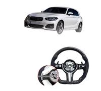 True Carbon Fiber At Twelve O'clock Steering Wheel Compatible For BMW F30 M5 M3 M2 M8 F10 E90 E89 F12 F13 E92 F20 F06 F80 F82 F83 F31(Style 5)