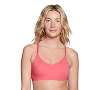True & Co Women's Lace Racerback Adjustable Strap Bralette, Cactus Bloom, M