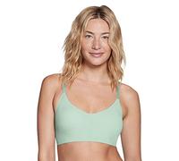 True & Co Women's Lace Racerback Adjustable Strap Bralette, Jadeite, M
