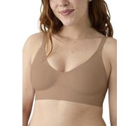 True & Co Womens Soft Form V Neck Adjustable Strap Bra, Bronzed, (Large) 36-38DD/DDD
