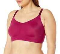True & Co Women's True Body Lift Triangle Adjustable Strap Bra, Beet Red, 2X (42DDD/44D/DD)