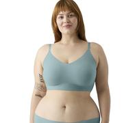 True & Co Women's True Body Lift Triangle Adjustable Strap Bra, Mineral Blue, M