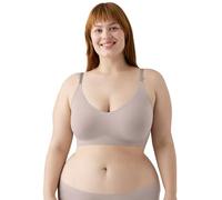 True & Co Women's True Body Triangle Bra with Removable Straps, Opaque, Mink, 80C/D/85A/B-L