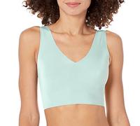 True & Co Women's True Body V Neck Bra, Opaque, Sierra Mint, (Medium) 34-36A/D