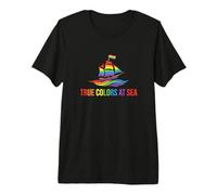 True Colors At Sea LGBT Pride Cruise Vacation Passenger Premium T-Shirt