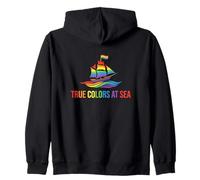 True Colors At Sea LGBT Pride Cruise Vacation Passenger Zip Hoodie