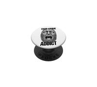 True Crime Addict Fingerprint Scream Funny Criminologist PopSockets Adhesive PopGrip
