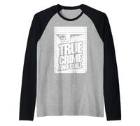 True Crime And Chill Funny Eyewitness Murder Mystery Blinds Raglan Baseball Tee