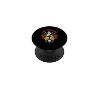 True Crime Club Bloody Knife Skull Roses Design PopSockets Adhesive PopGrip