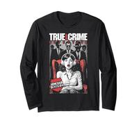 True Crime Detective Armchair Division Vintage Book Cover Long Sleeve T-Shirt