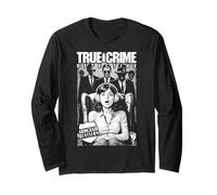 True Crime Detective Armchair Division Vintage Book Cover Long Sleeve T-Shirt