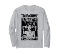 True Crime Detective Armchair Division Vintage Book Cover Long Sleeve T-Shirt