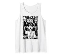 True Crime Detective Armchair Division Vintage Book Cover Tank Top