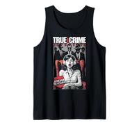 True Crime Detective Armchair Division Vintage Book Cover Tank Top
