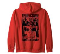 True Crime Detective Armchair Division Vintage Book Cover Zip Hoodie