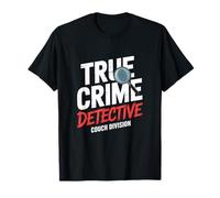 True Crime Detective Couch Division Documentaries T-Shirt