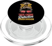 True Crime Detective Couch Division Messy Bun PopSockets PopGrip for MagSafe