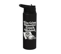 True Crime Detective Couch Division Stainless Steel Insulated Water Bottle