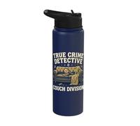 True Crime Detective Couch Division Stainless Steel Insulated Water Bottle