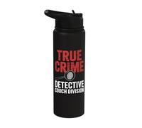True Crime Detective Couch Division Stainless Steel Insulated Water Bottle