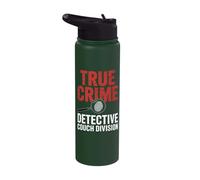 True Crime Detective Couch Division Stainless Steel Insulated Water Bottle