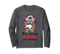 True Crime Detective Messy Bun Couch Division Murder Show Long Sleeve T-Shirt