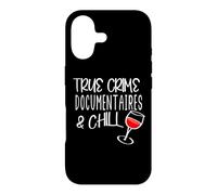 True Crime Documentaries And Chill Murder Mysteries & Wine Case for iPhone 17