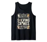 True Crime Fan Couch Detective Case Solving Tank Top