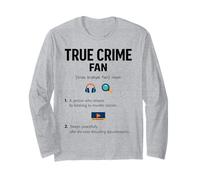 True Crime Fan Definition Novelty Graphic Men Women Long Sleeve T-Shirt
