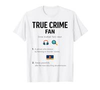 True Crime Fan Definition Novelty Graphic Men Women T-Shirt