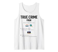 True Crime Fan Definition Novelty Graphic Men Women Tank Top