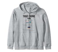 True crime fan Definition novelty graphic men women Zip Hoodie