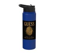 True Crime Fingerprint Evidence Vintage Detective Forensic Stainless Steel Insulated Water Bottle
