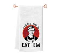 True Crime Gift Serial Killer Fans Gift If You Can't Beat Em Eat Em Kitchen Towel Horror Lover Gift (Eat Em Towel EU)
