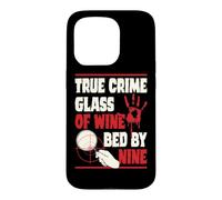 True Crime Glass Of Wine Bed By Nine Case for iPhone 15 Pro