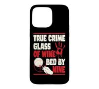 True Crime Glass Of Wine Bed By Nine Case for iPhone 15 Pro Max