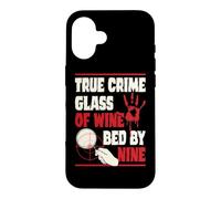 True Crime Glass Of Wine Bed By Nine Case for iPhone 16