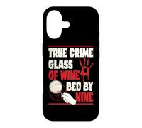 True Crime Glass Of Wine Bed By Nine Case for iPhone 17