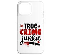 true crime junkie serial killer criminal tv murder shows Case for iPhone 16 Pro Max