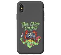 True Crime Junkie Zombie TV Head Horror Fan Case for iPhone X/XS