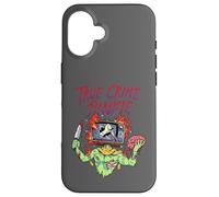 True Crime Junkie Zombie TV Horror Fanatic Case for iPhone 16