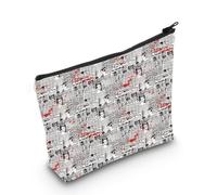 True Crime Lover Gift Serial Killer Makeup Bag True Crime Podcast Gift for Women Travel Cosmetic Pouch (Cannibal Bag EU)