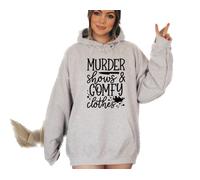 True Crime MURDER SHOWS COMFY CLOTHES hoody Murder Documentaries gift (as8, alpha, m, regular, regular, GREY)