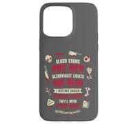 True Crime Murder Shows Forensic Fan Humor Case for iPhone 15 Pro Max