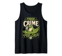 True Crime Pod-Cast Funny Frog Pea Pod Pun Tank Top